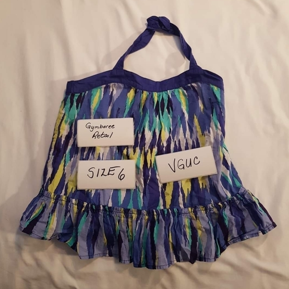 Gymboree halter style lined top size 6